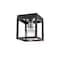 Z-Lite Kube 1 Light Flush Mount, Matte Black 480F1-MB-CH - alternate 1